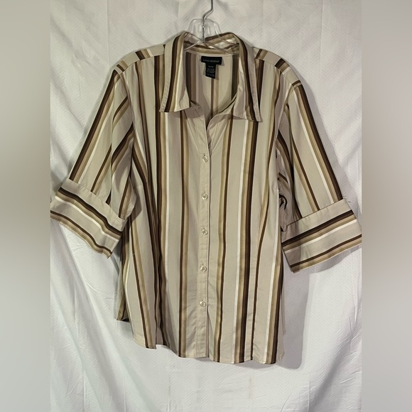 Lane Bryant Striped Button-Up Shirt. 22/24 - Picture 1 of 4
